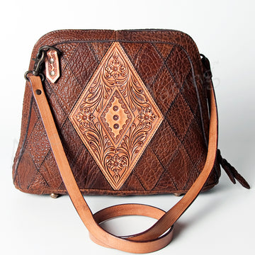 American Darling Crossbody Hand Tooled Genuine Leather Women Bag Western Handbag Purse